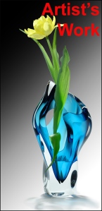 Artist Glass & tulip red